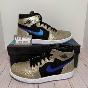 Jordan 1 High Zoom Air Cmft Gold Laser